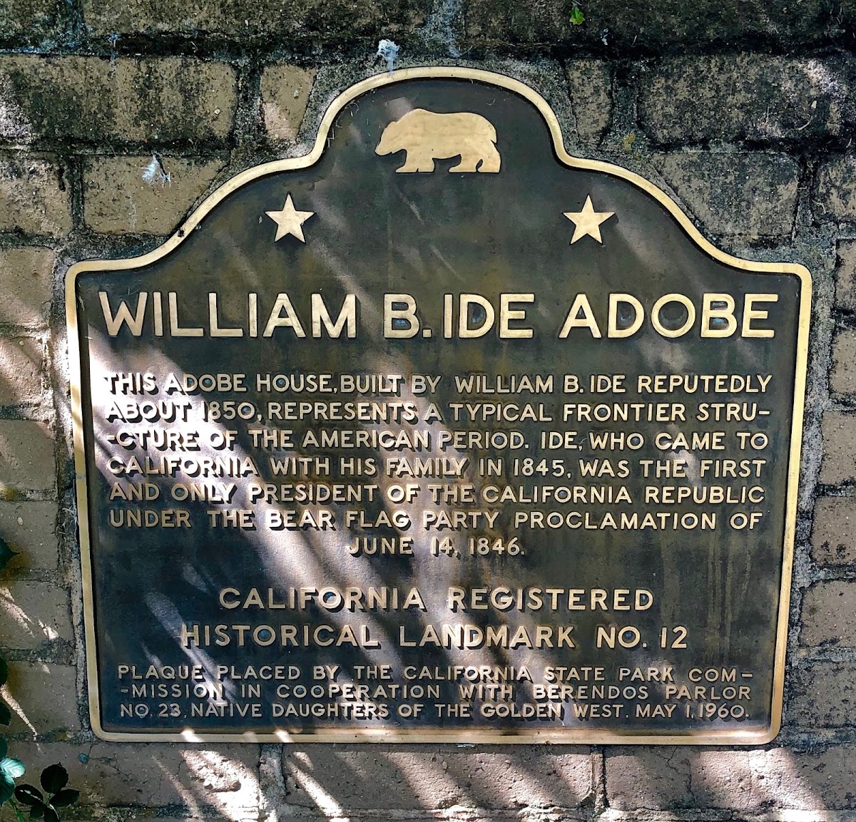 William B. Ide Adobe State Park