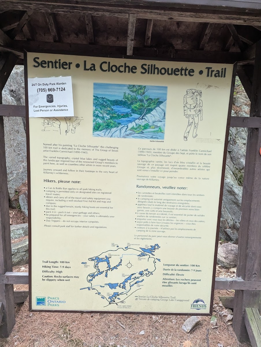La Cloche Silhouette East Trailhead