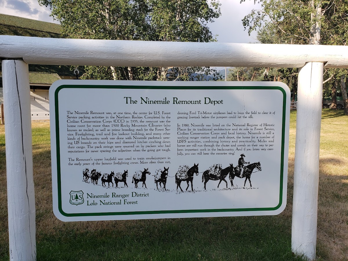 Ninemile Remount Depot and Historic Ranger Station