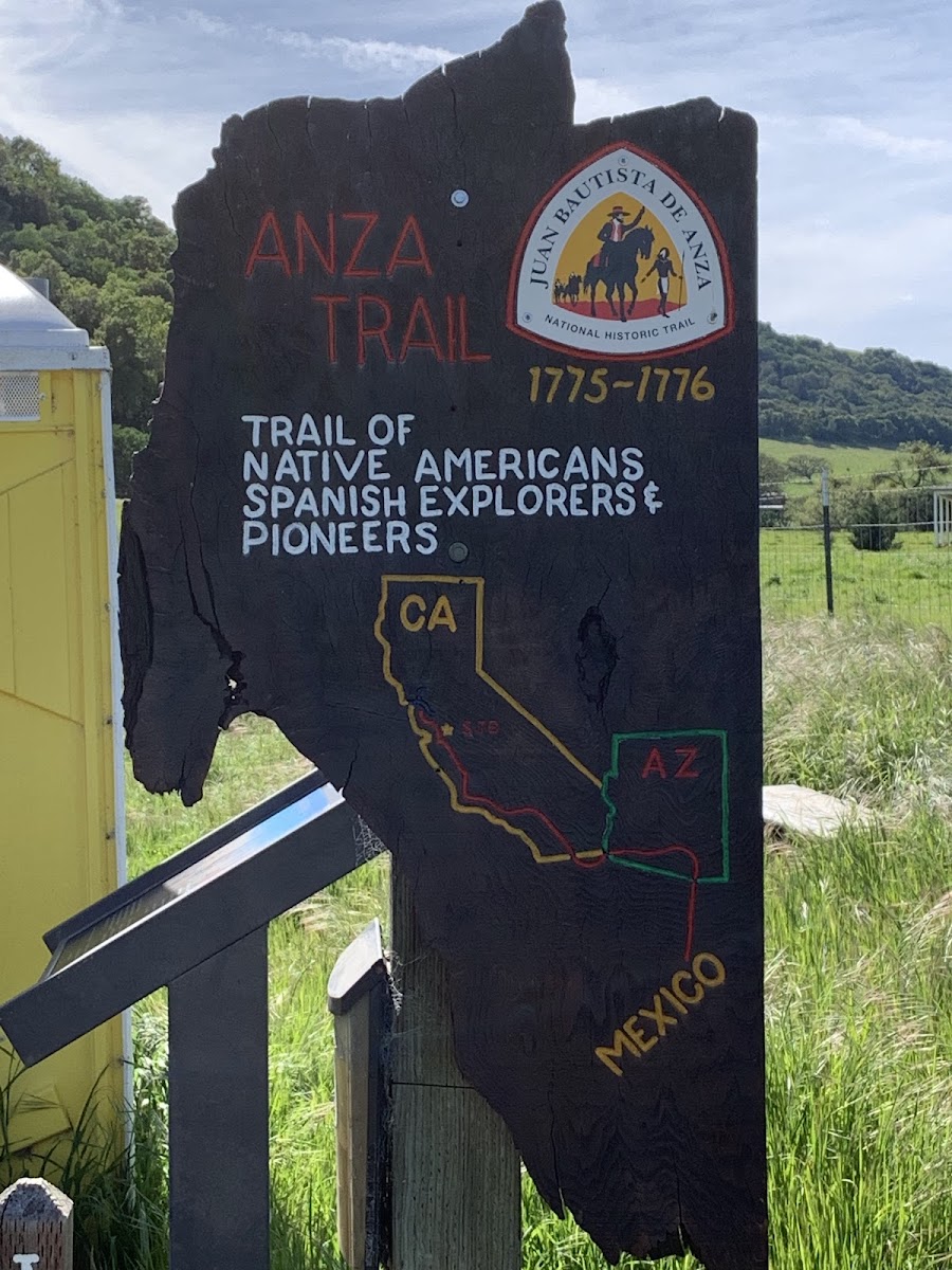 Trailhead for Juan Bautista de Anza National Historic Trail